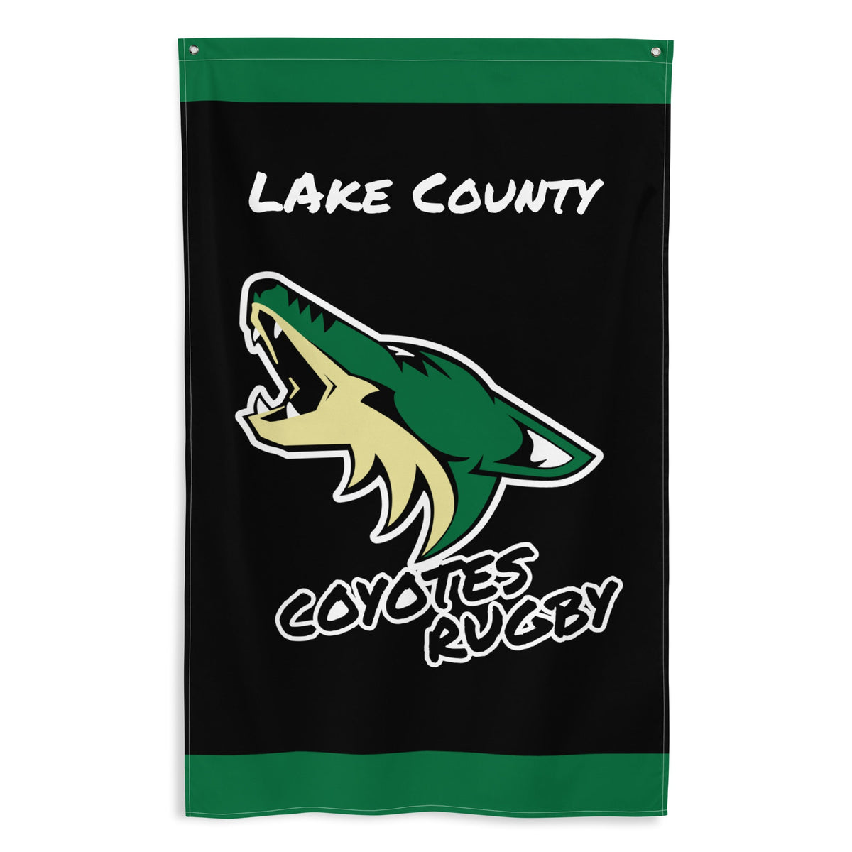 Rugby Imports Lake Co Coyotes Wall Flag
