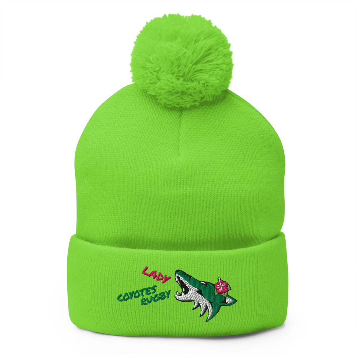 Rugby Imports Lake Co Lady Coyotes Pom Beanie