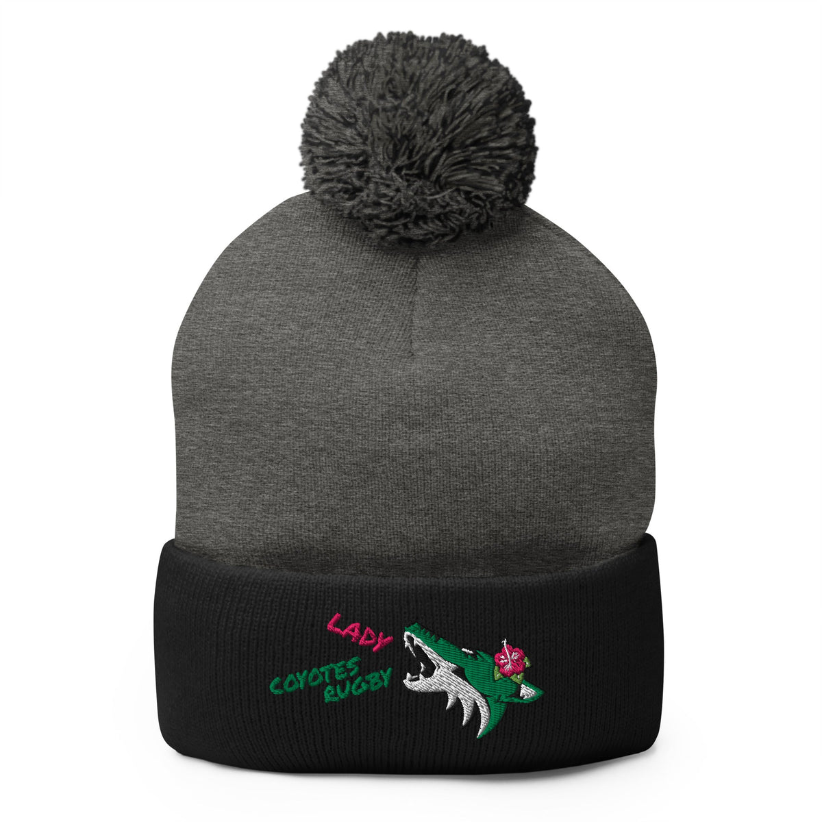 Rugby Imports Lake Co Lady Coyotes Pom Beanie