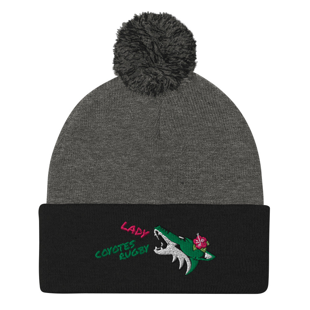 Rugby Imports Lake Co Lady Coyotes Pom Beanie