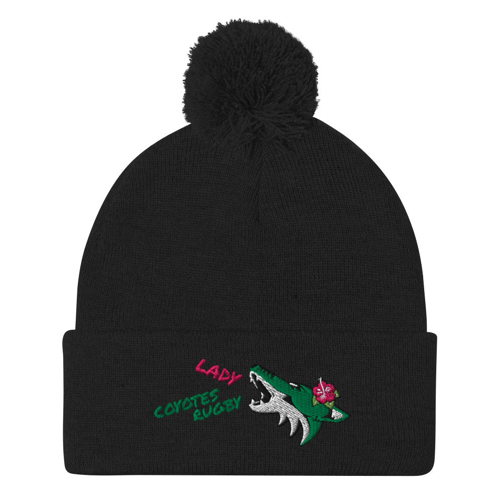 Rugby Imports Lake Co Lady Coyotes Pom Beanie