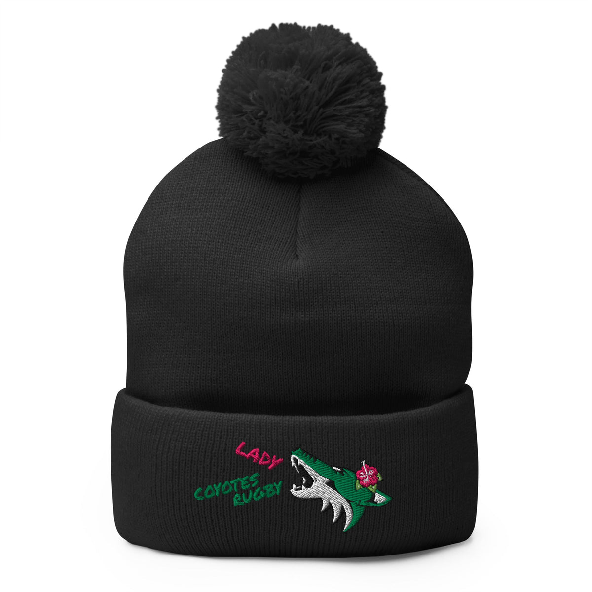 Rugby Imports Lake Co Lady Coyotes Pom Beanie