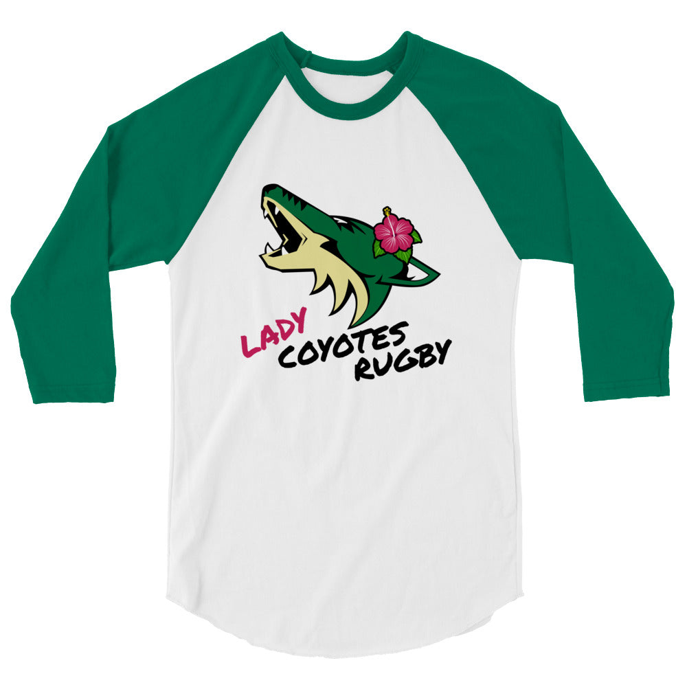 Rugby Imports Lake Co Lady Coyotes Raglan 3/4 Sleeve Tee