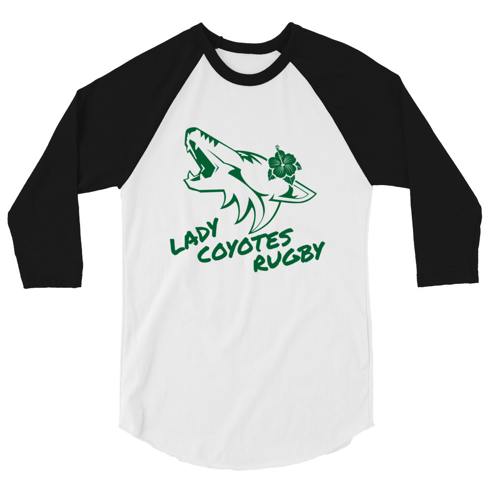 Rugby Imports Lake Co Lady Coyotes Raglan 3/4 Sleeve Tee