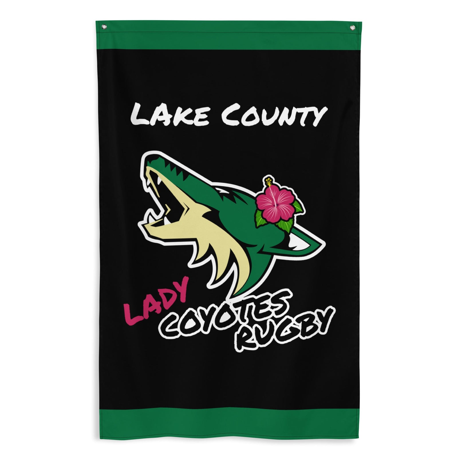 Rugby Imports Lake Co Lady Coyotes Wall Flag