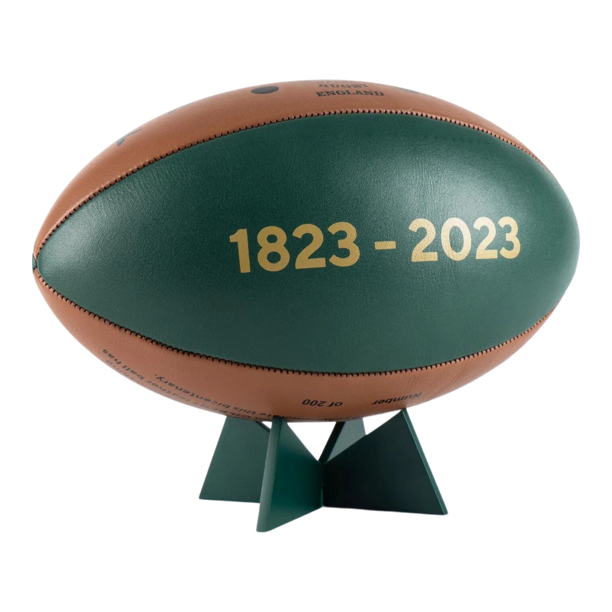 RETRO Heritage Brown Leather Rugby Ball