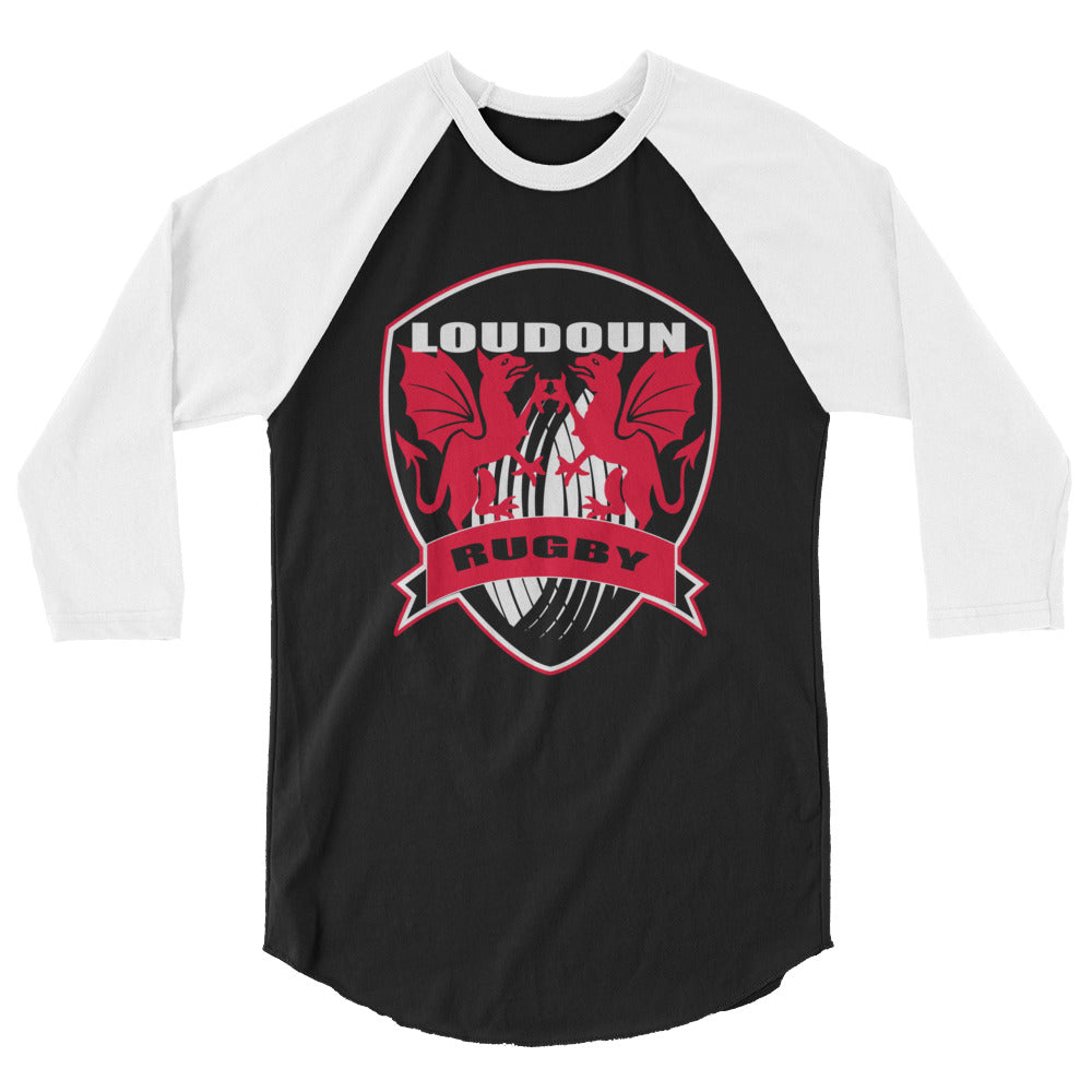 Rugby Imports Loudoun RFC Raglan 3/4 Sleeve Tee
