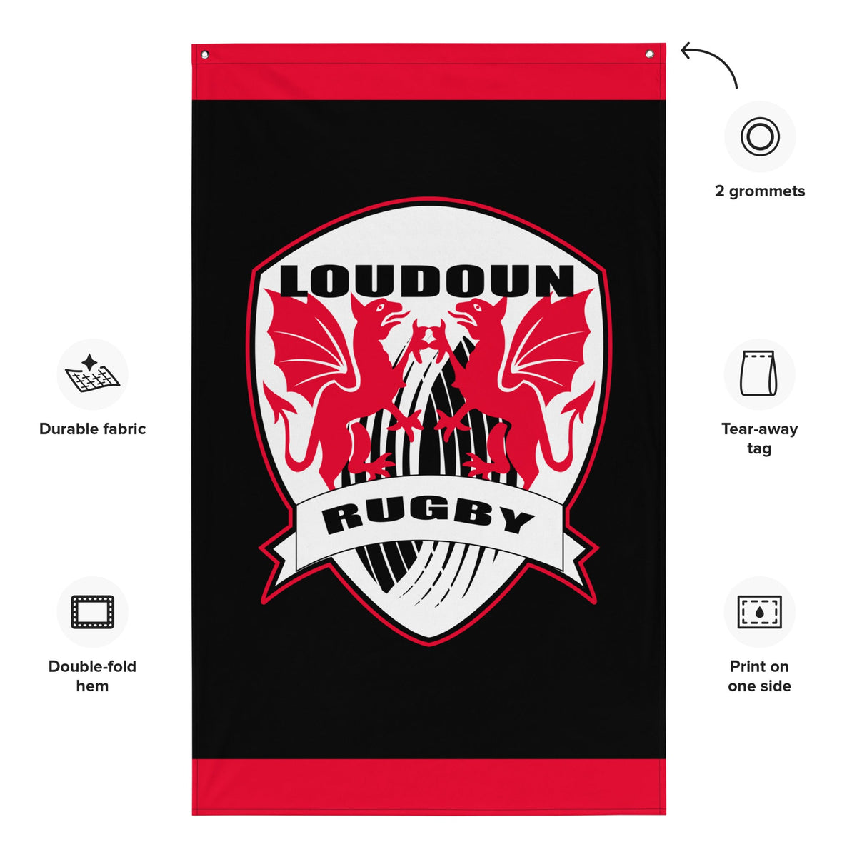Rugby Imports Loudoun RFC Wall Flag