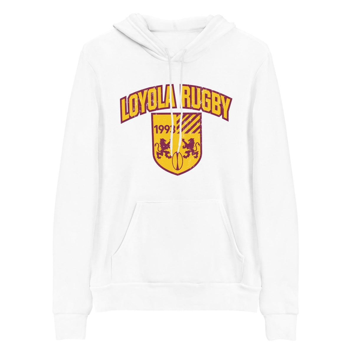 Rugby Imports Loyola Rugby Distress Print Logo Hoodie