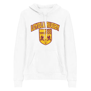Rugby Imports Loyola Rugby Distress Print Logo Hoodie