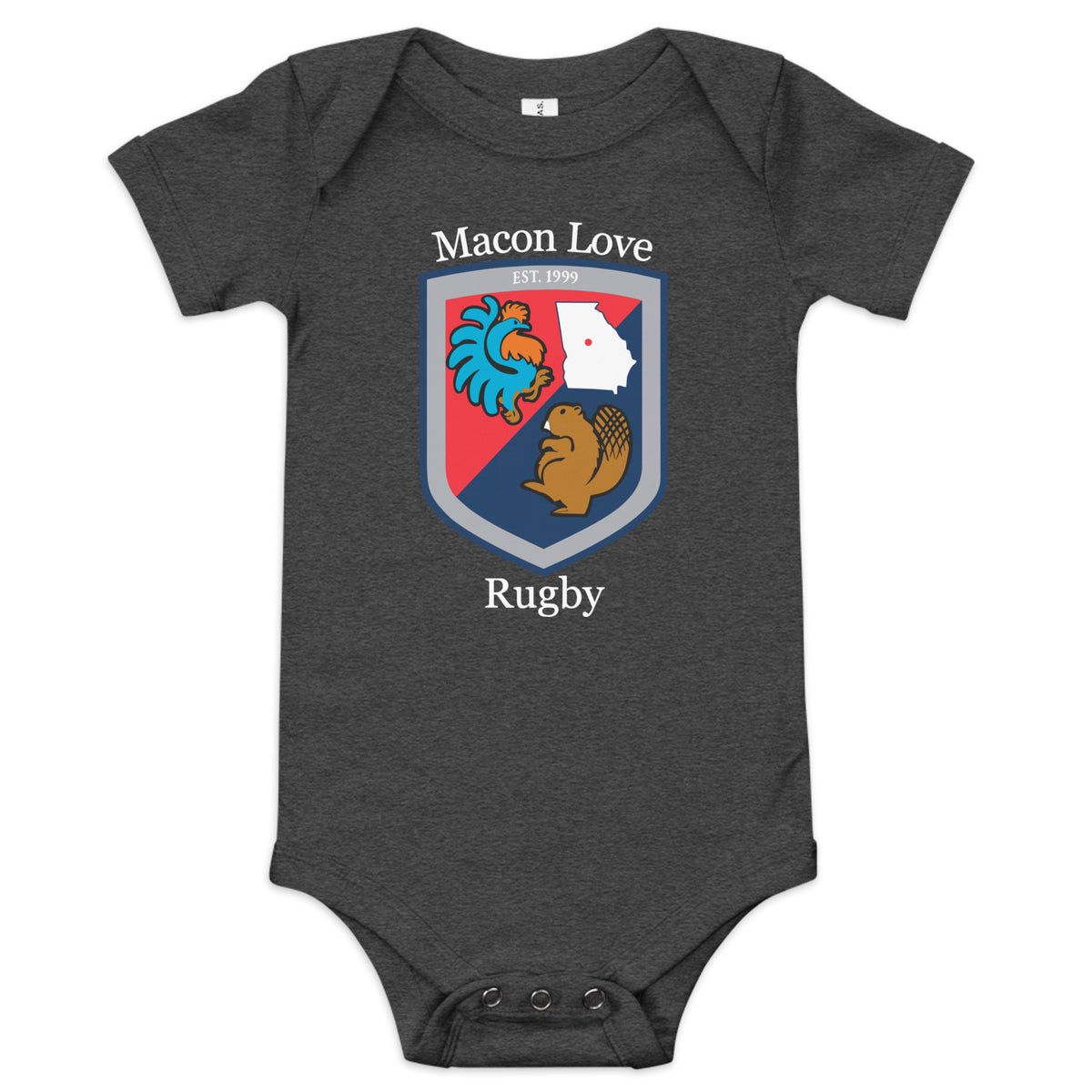 Rugby Imports Macon Love Rugby Baby Onesie