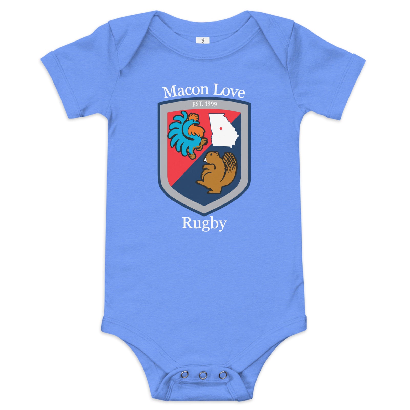 Rugby Imports Macon Love Rugby Baby Onesie