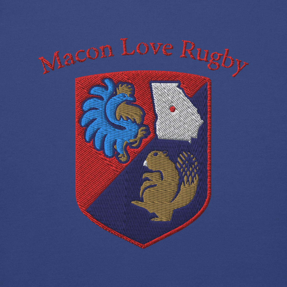 Rugby Imports Macon Love Rugby Embroidered Crewneck