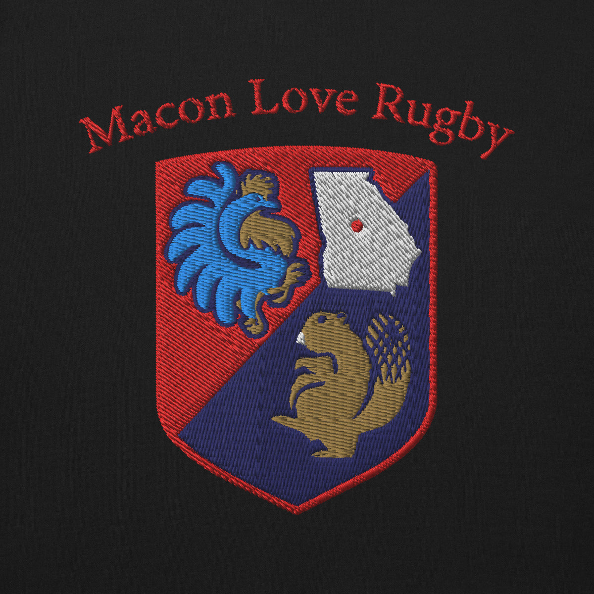 Rugby Imports Macon Love Rugby Embroidered Crewneck