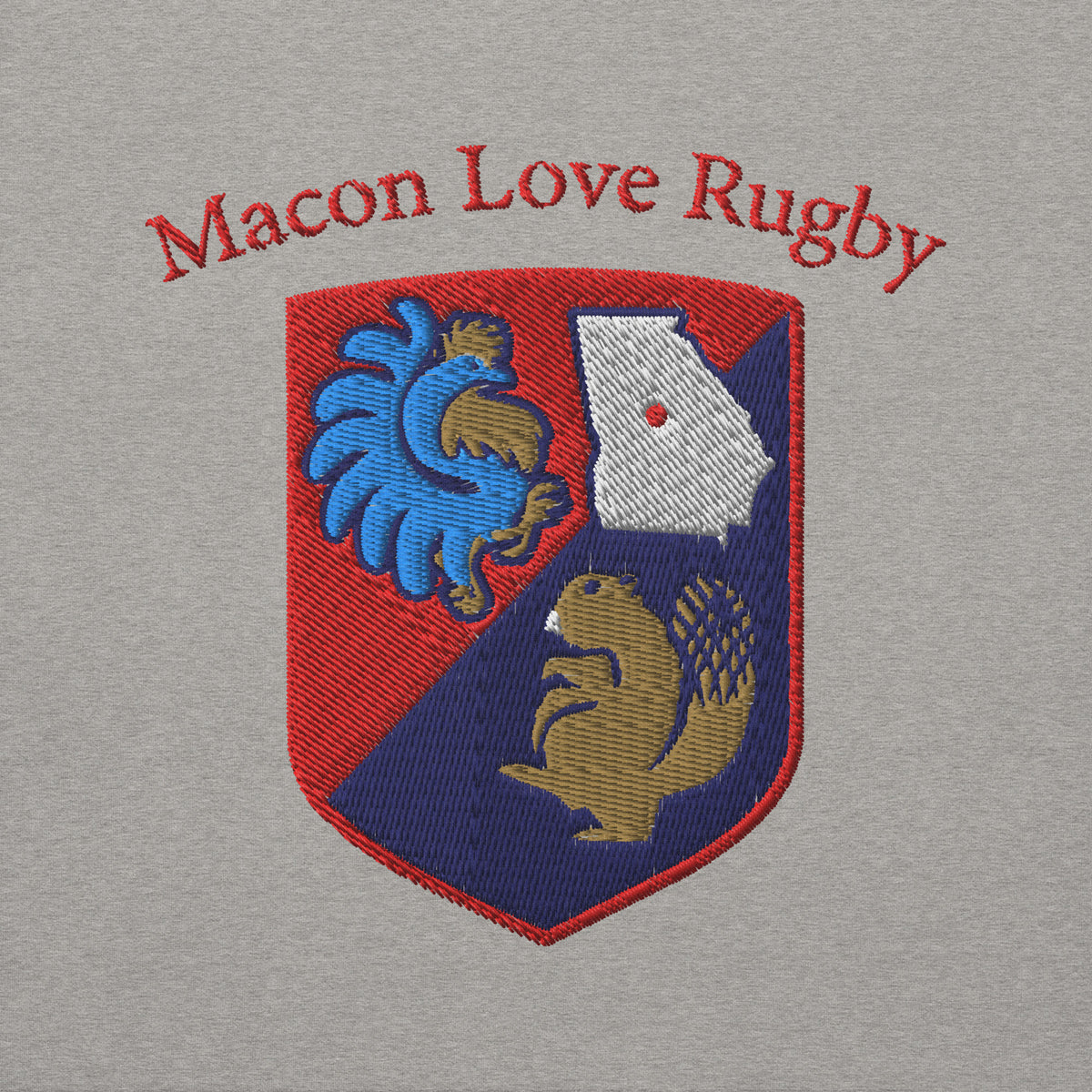Rugby Imports Macon Love Rugby Embroidered Crewneck