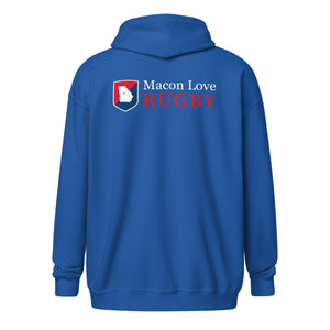 Rugby Imports Macon Love Rugby Heavy Blend Zip Hoodie