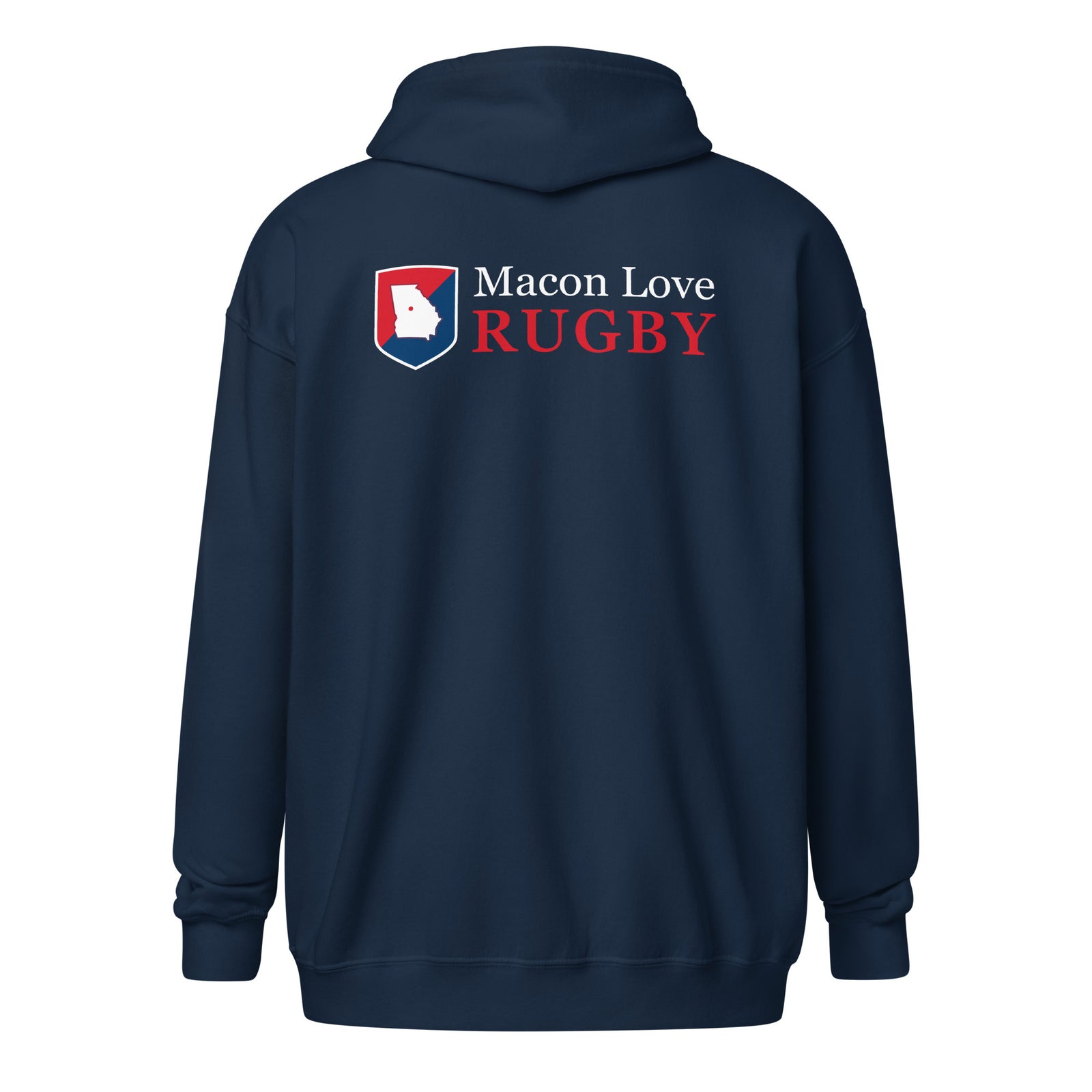 Rugby Imports Macon Love Rugby Heavy Blend Zip Hoodie
