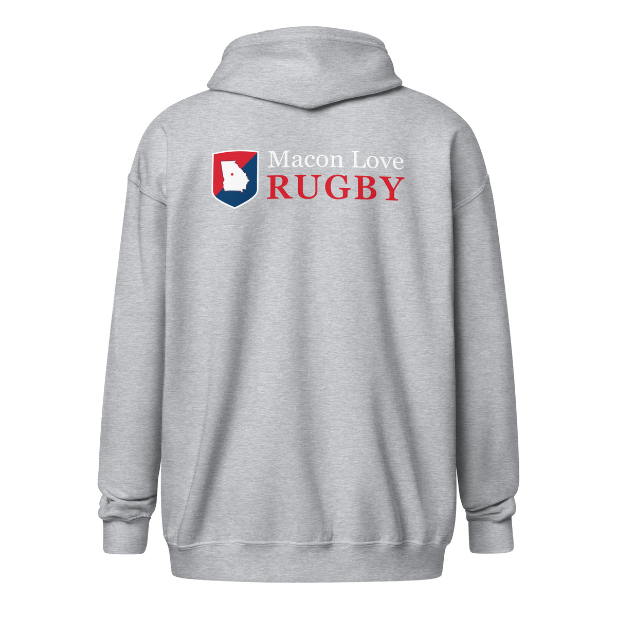 Rugby Imports Macon Love Rugby Heavy Blend Zip Hoodie