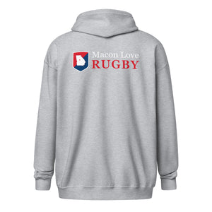 Rugby Imports Macon Love Rugby Heavy Blend Zip Hoodie