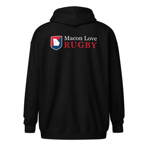 Rugby Imports Macon Love Rugby Heavy Blend Zip Hoodie