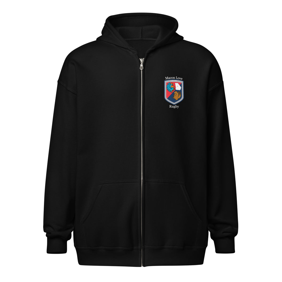 Rugby Imports Macon Love Rugby Heavy Blend Zip Hoodie