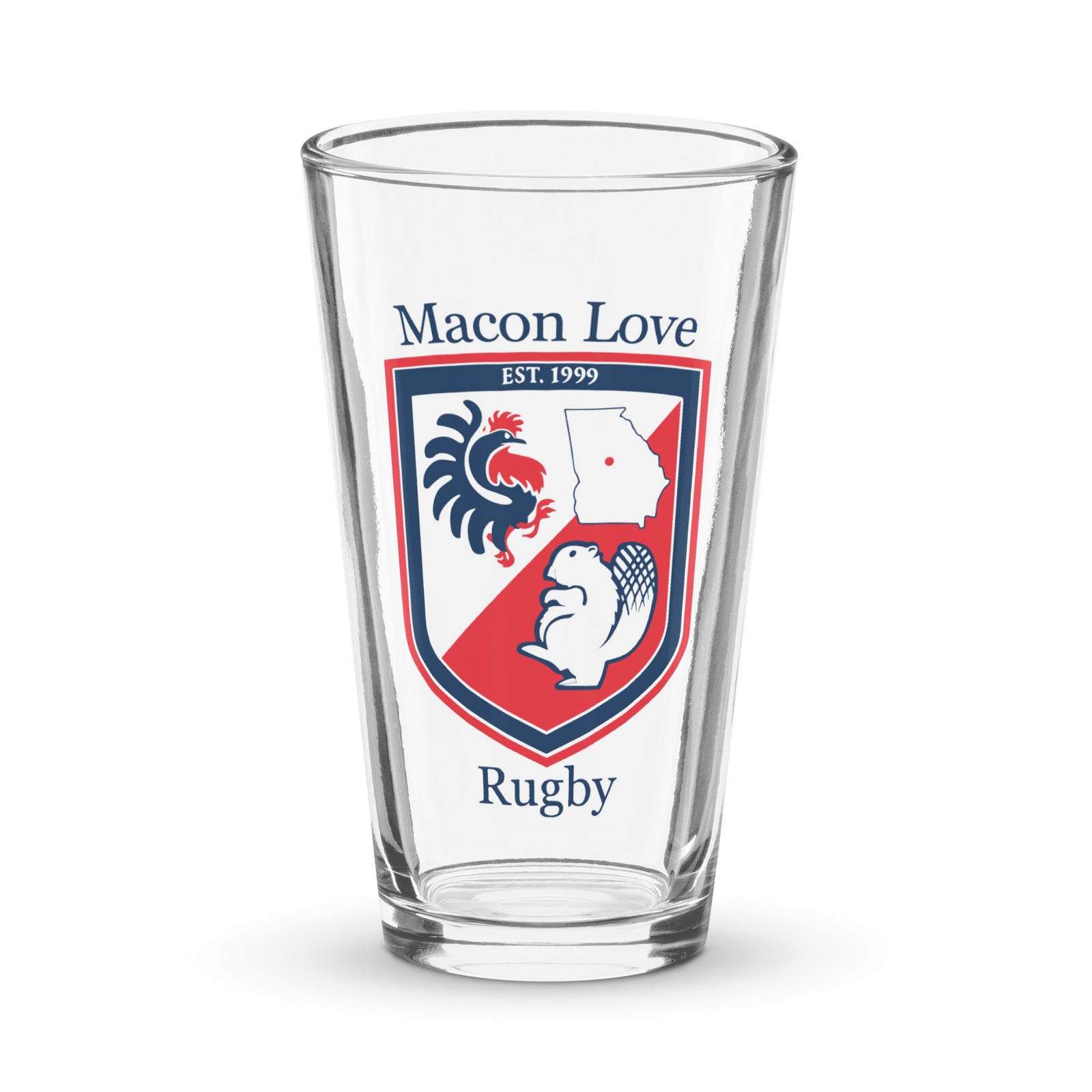 Rugby Imports Macon Love Rugby Pint Glass