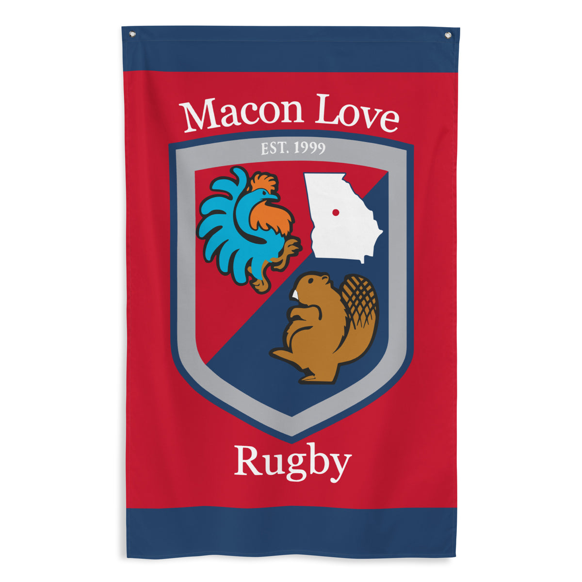 Rugby Imports Macon Love Rugby Wall Flag