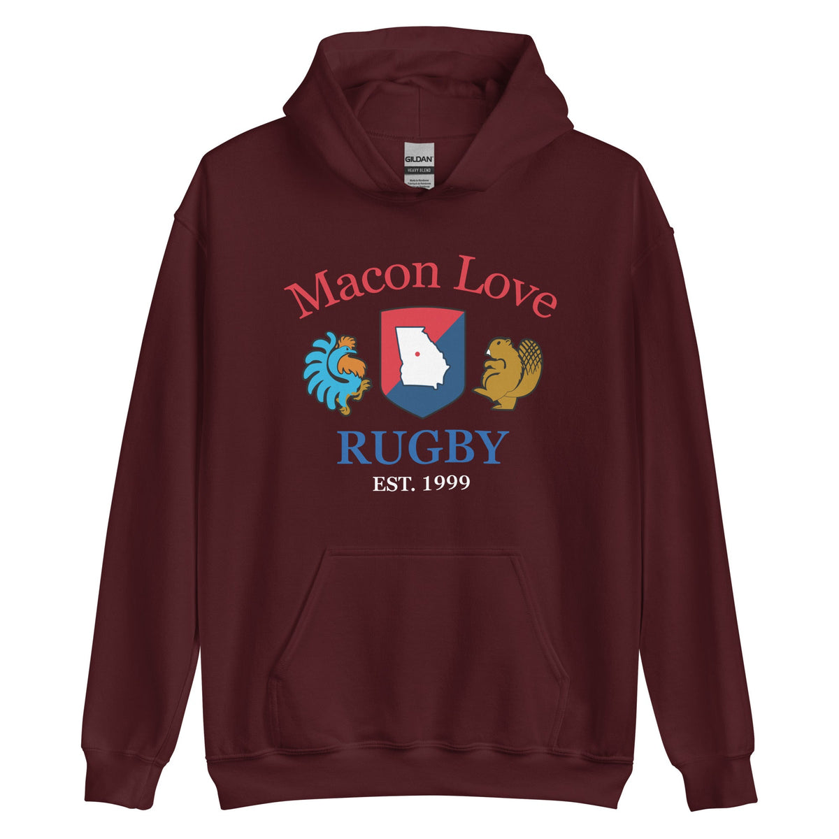 Rugby Imports Macon Lover Rugby Heavy Blend Hoodie