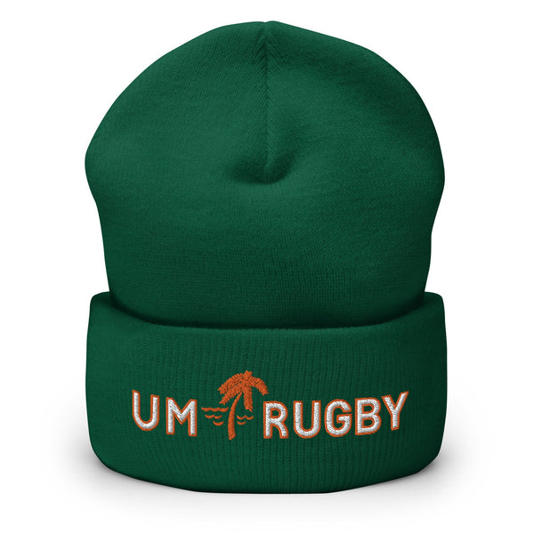 UMiami Rugby Palm Logo Cuffed Beanie - Rugby Imports