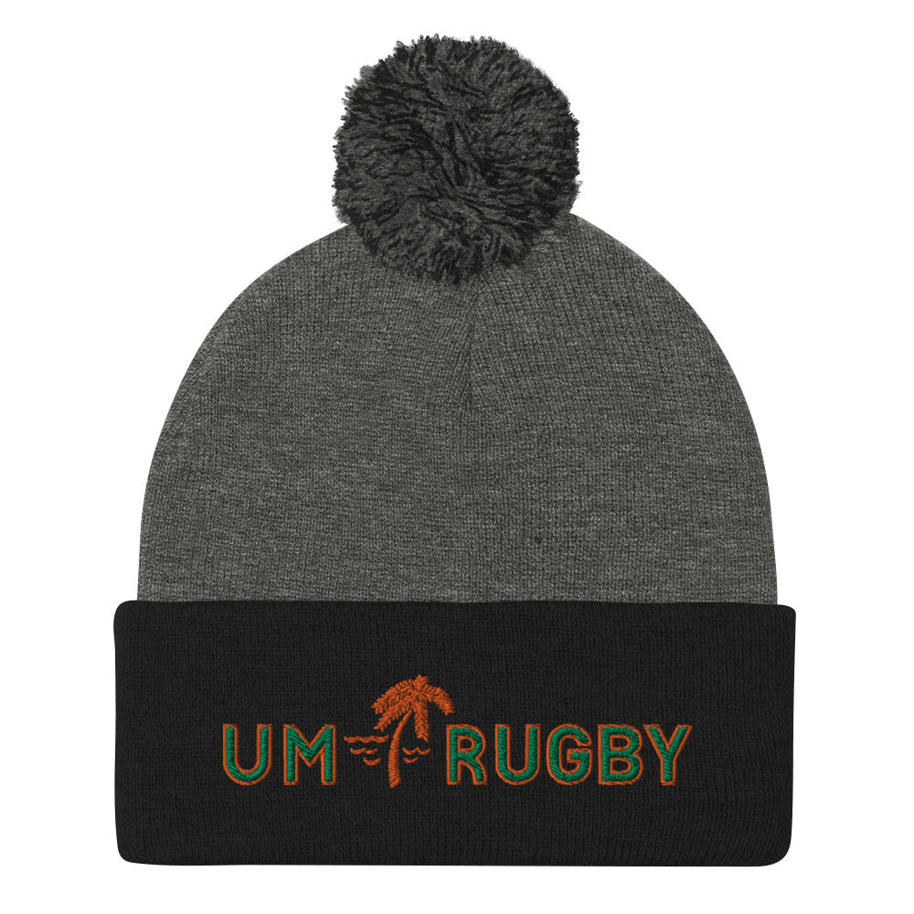 Rugby Imports Miami Hurricanes Rugby Pom-Pom Beanie