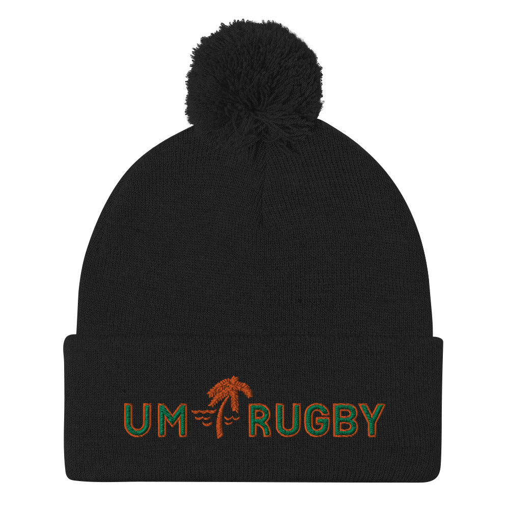 Rugby Imports Miami Hurricanes Rugby Pom-Pom Beanie