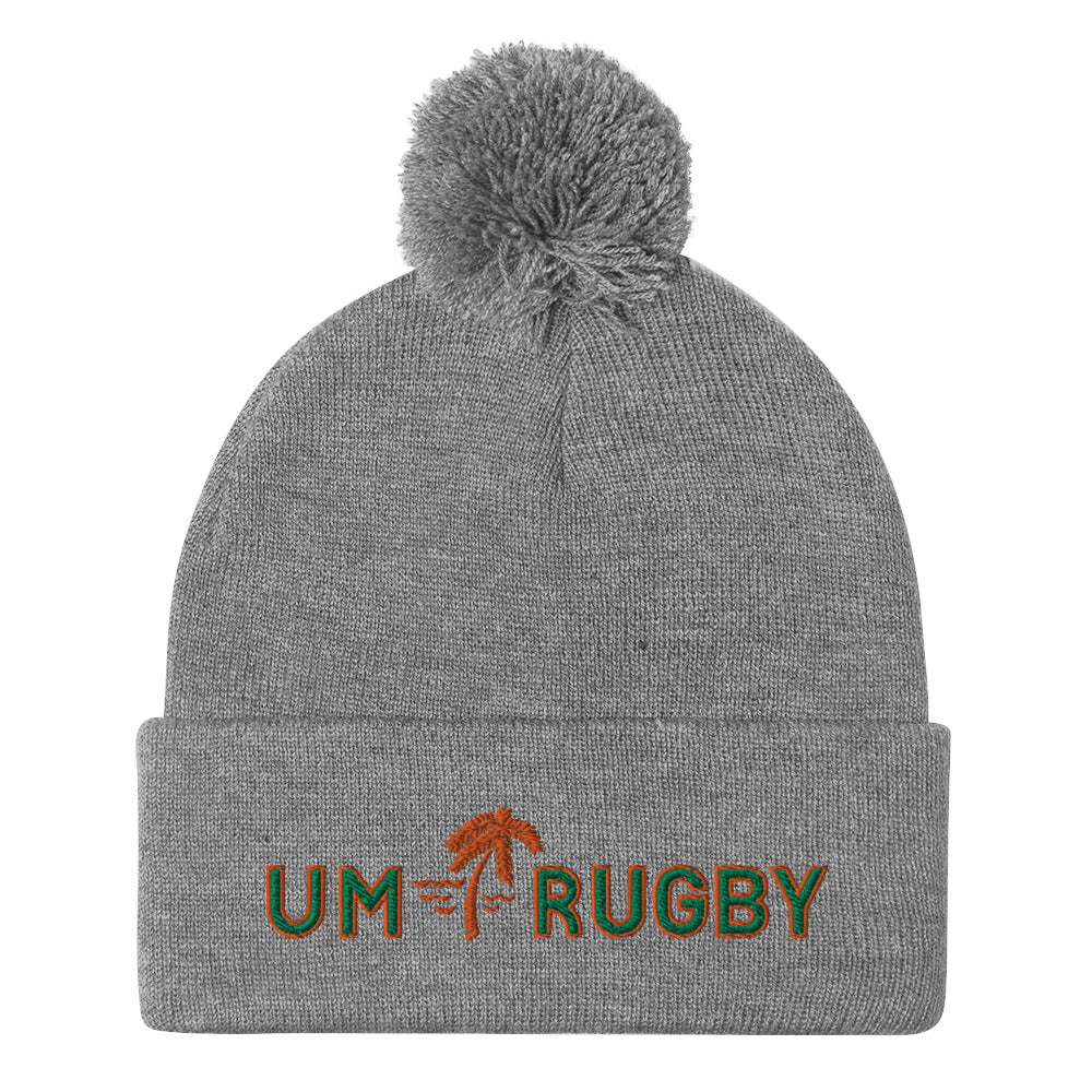 Rugby Imports Miami Hurricanes Rugby Pom-Pom Beanie