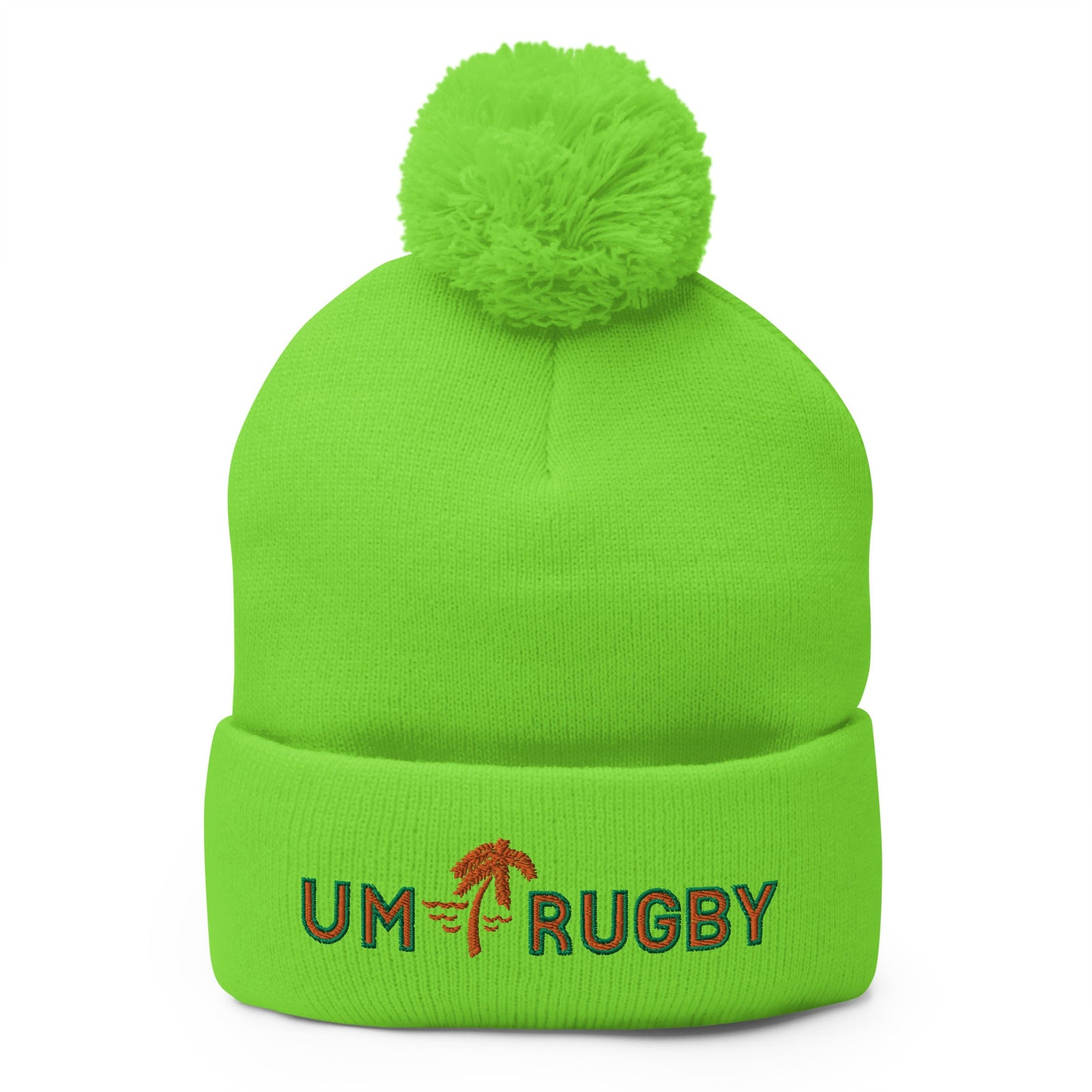 Rugby Imports Miami Hurricanes Rugby Pom-Pom Beanie