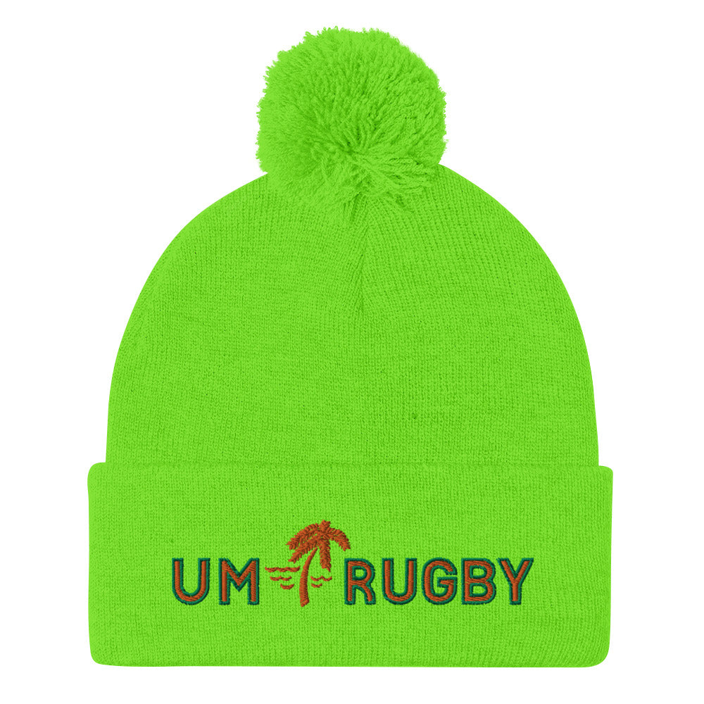 Rugby Imports Miami Hurricanes Rugby Pom-Pom Beanie