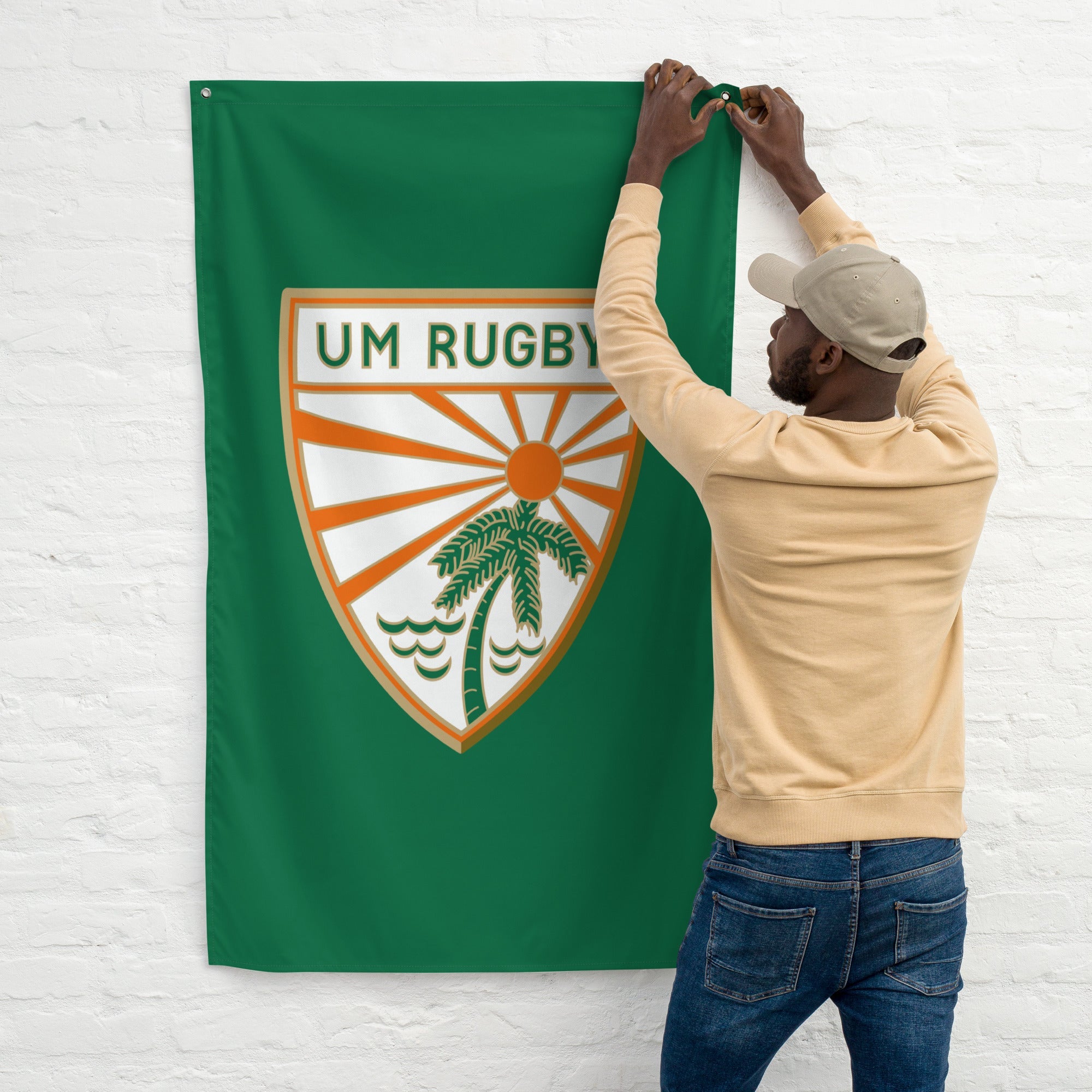 Rugby Imports Miami Hurricanes Rugby Wall Flag