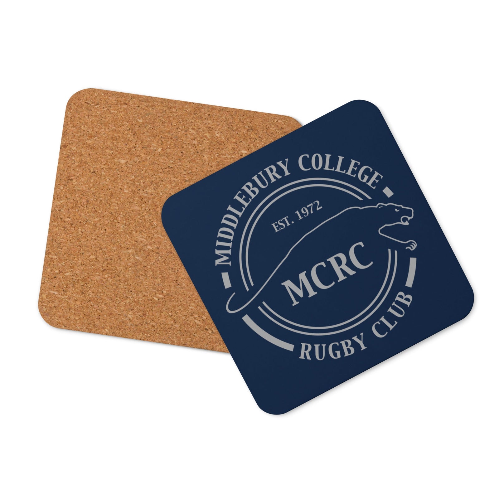 Rugby Imports Middlebury Rugby Cork-Back Coaster