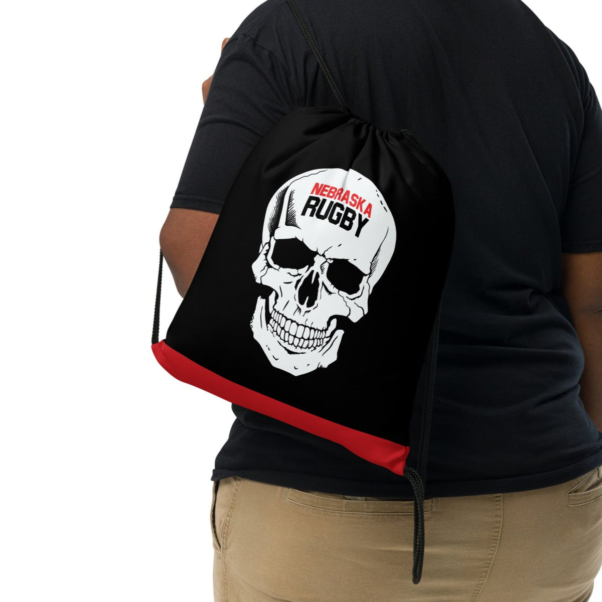 Rugby Imports Nebraska Rugby Drawstring Bag