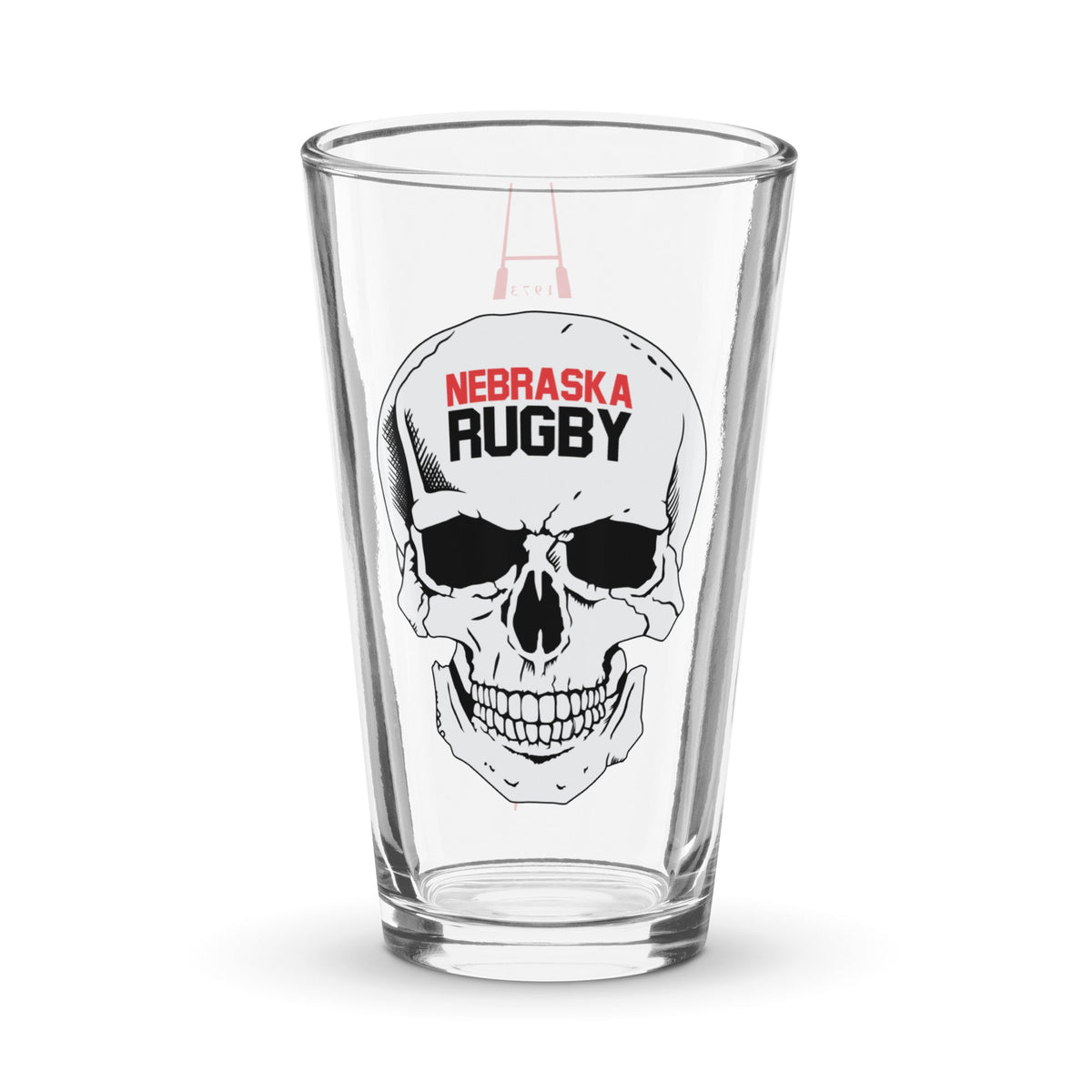 Rugby Imports Nebraska Rugby Pint Glass