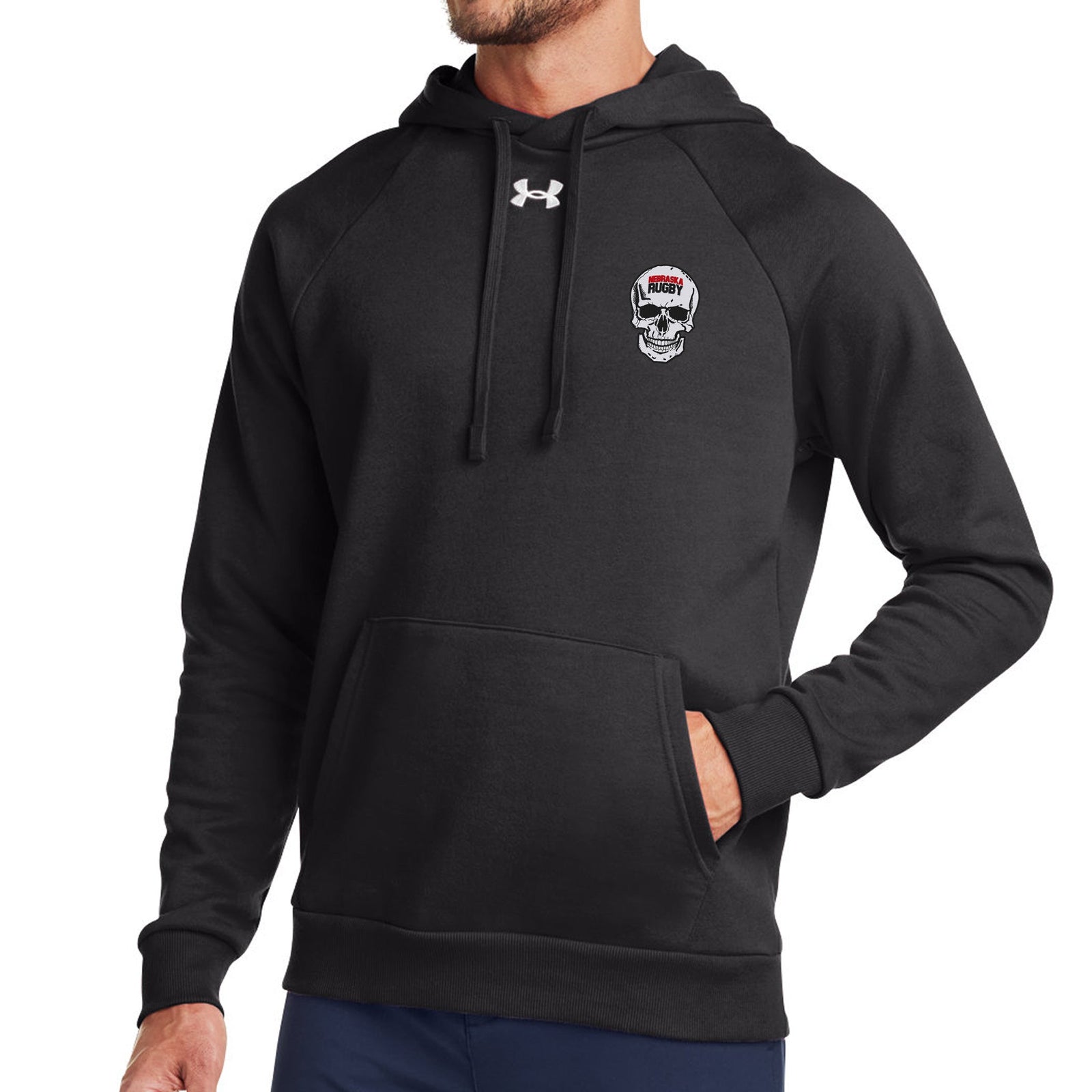 Rugby Imports Nebraska Rugby UA Rival Fleece Hoodie