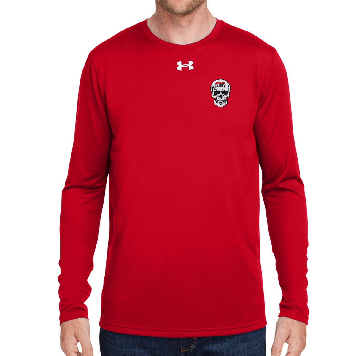 Rugby Imports Nebraska Rugby UA Team Tech LS T-Shirt