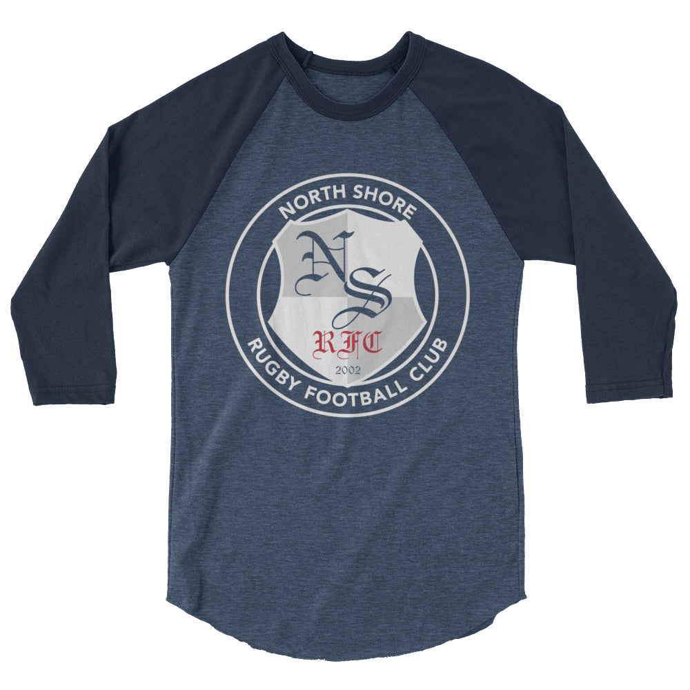 Rugby Imports North Shore RFC Raglan 3/4 Sleeve Tee