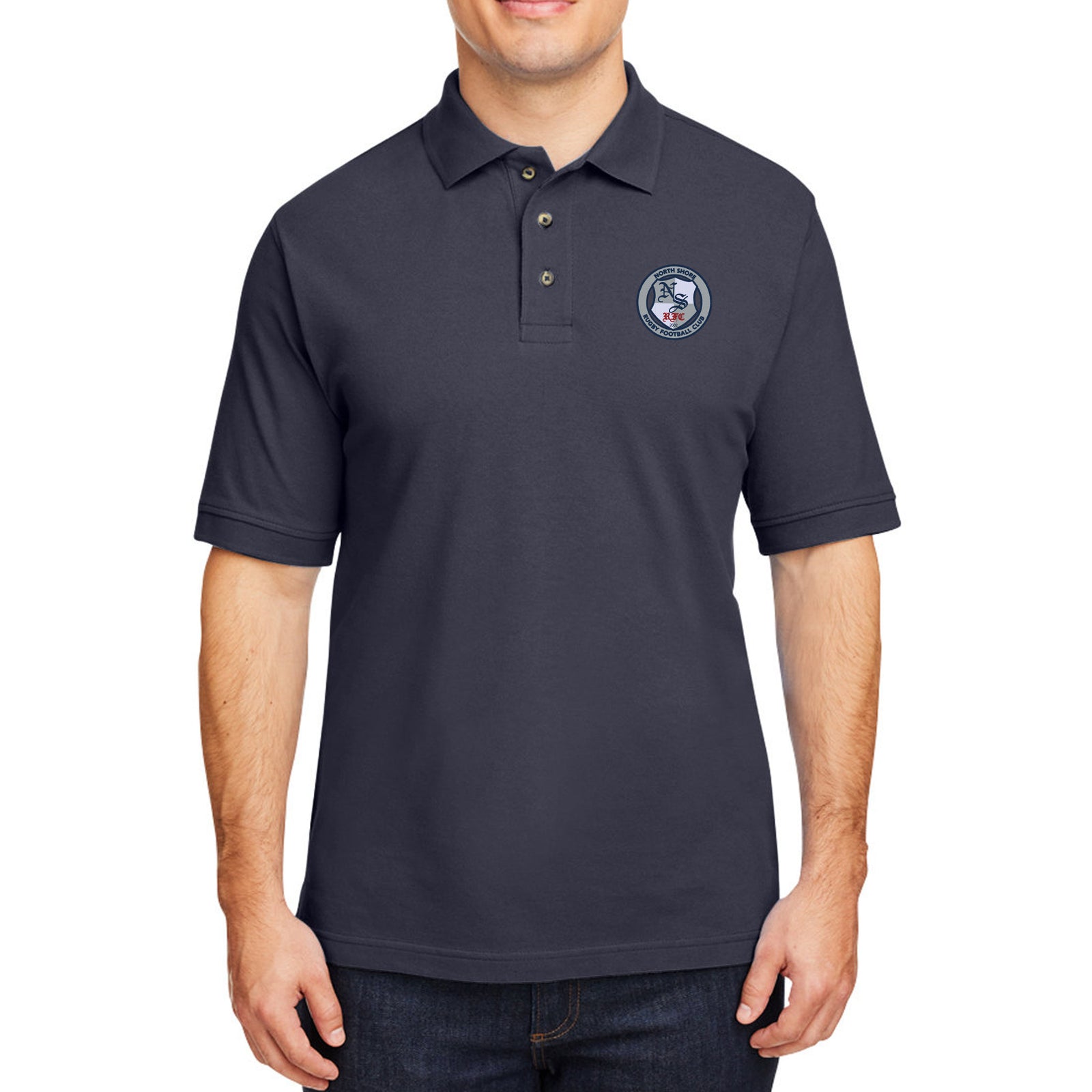 Rugby Imports North Shore RFC Ringspun Cotton Polo
