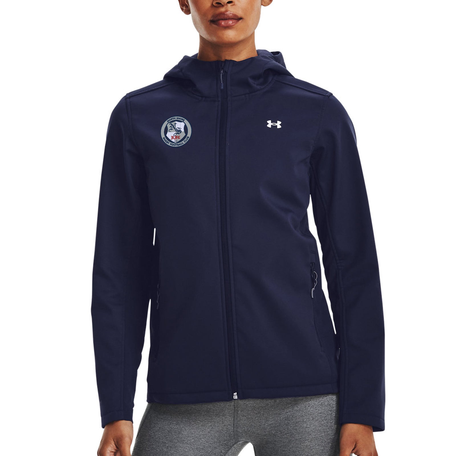 Rugby Imports North Shore RFC UA Women's CGI Hooded Jacket