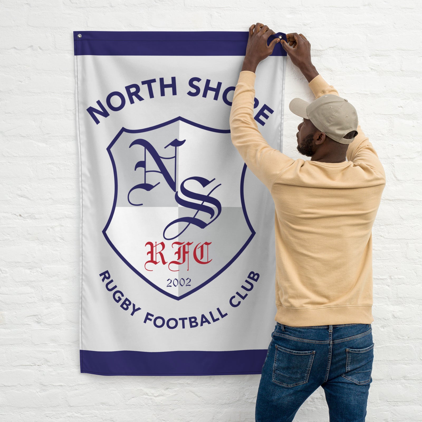 Rugby Imports North Shore RFC Wall Flag