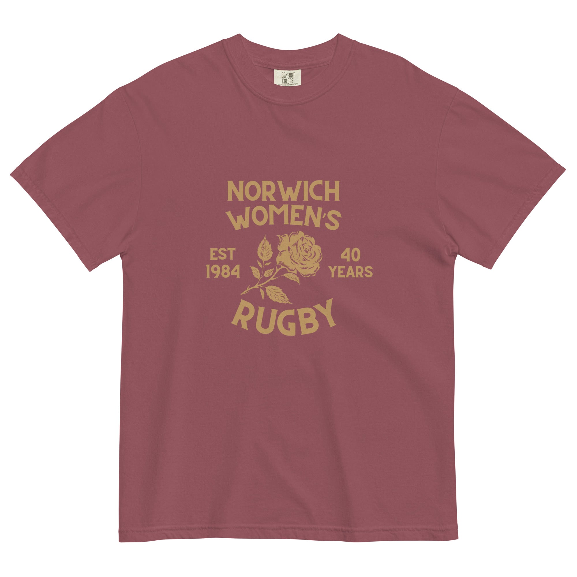 Rugby Imports Norwich Women's Rugby 40 Years Garment Dyed T-Shirt
