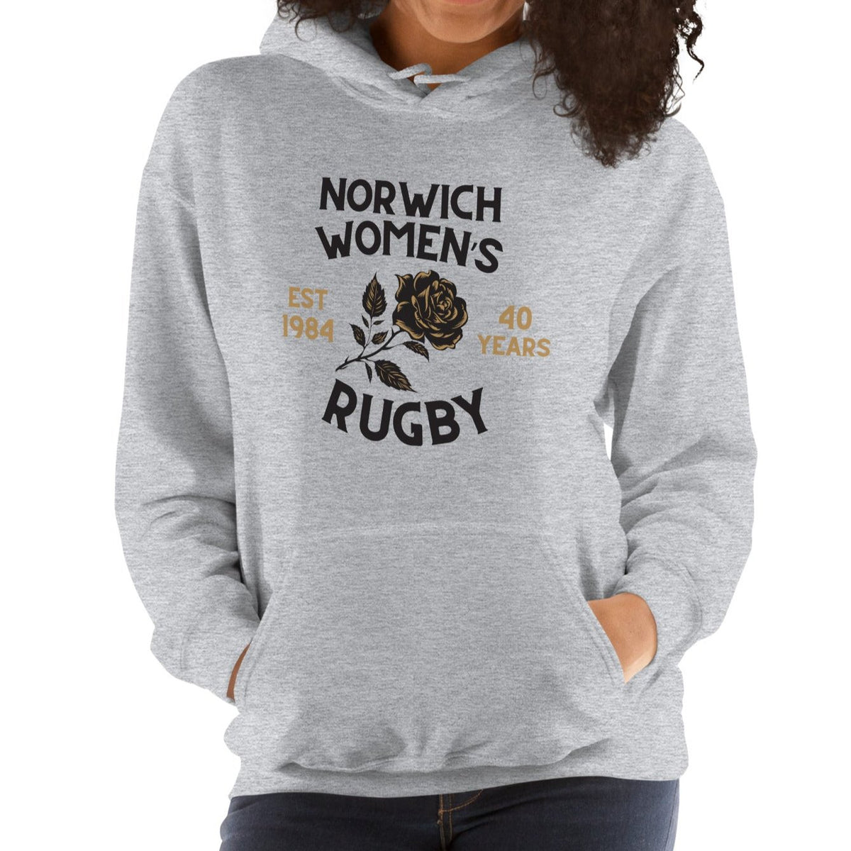 Rugby Imports Norwich Women's Rugby 40 Years Heavy Blend Hoodie