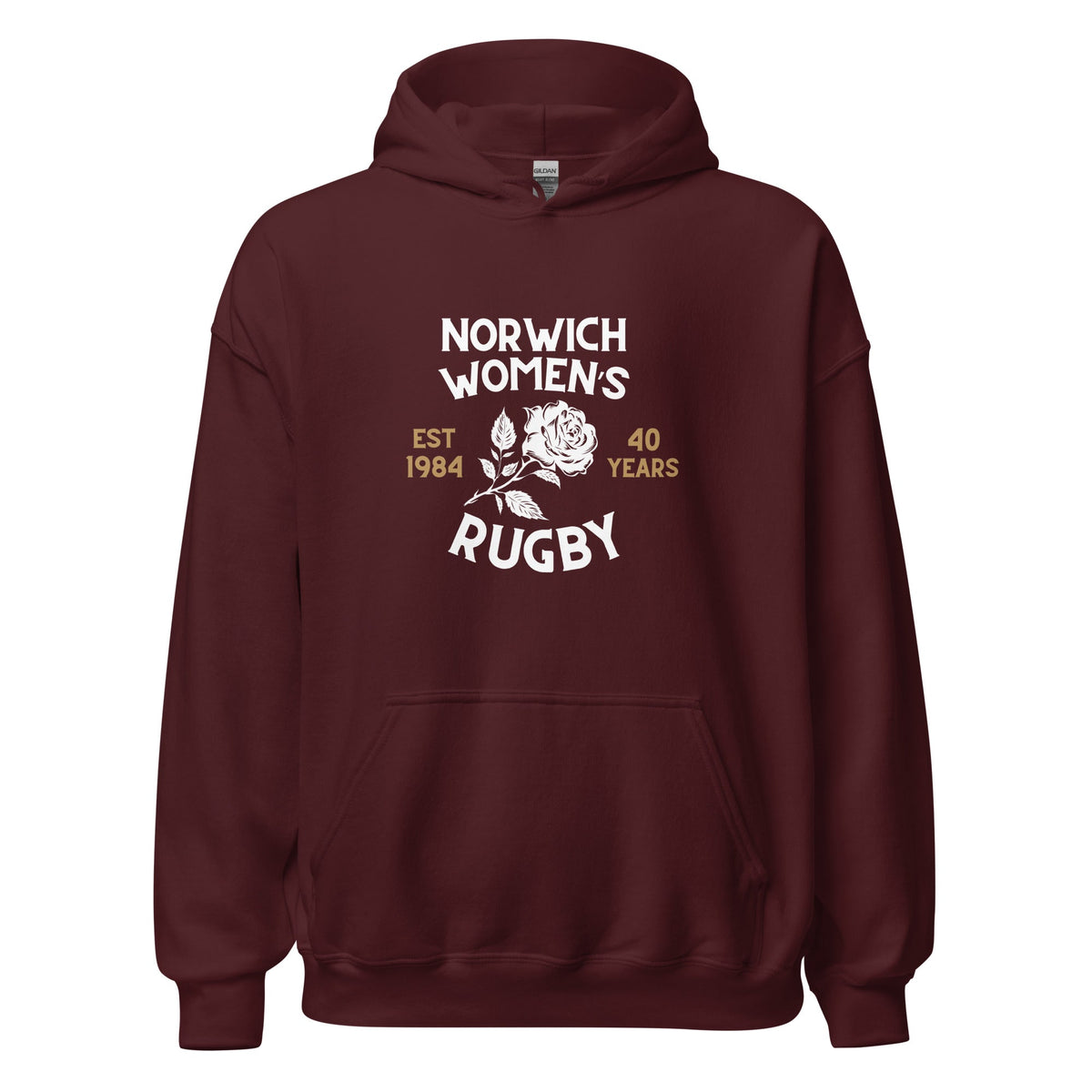 Rugby Imports Norwich Women's Rugby 40 Years Heavy Blend Hoodie