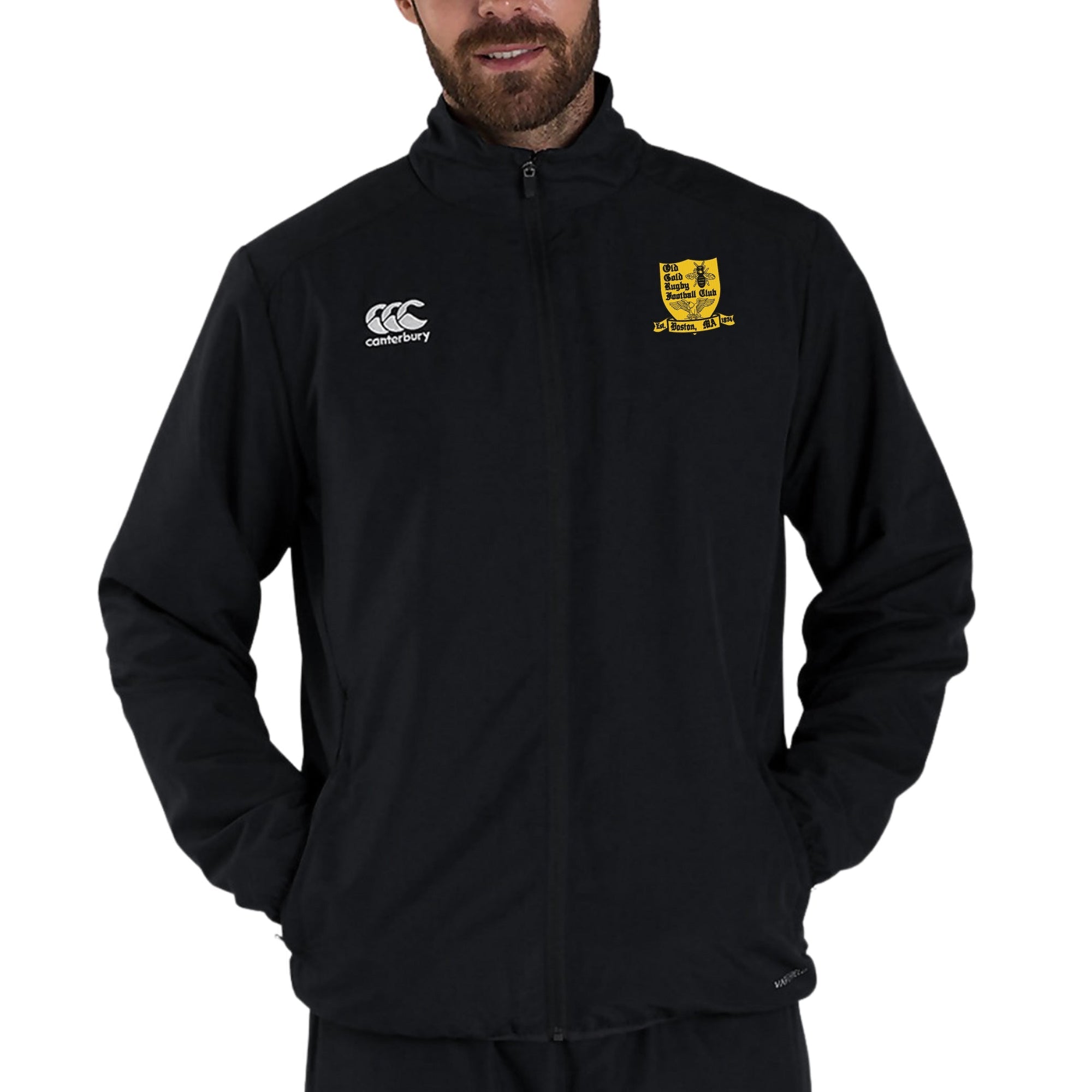 Rugby Imports Old Gold RFC CCC Club Track Jacket