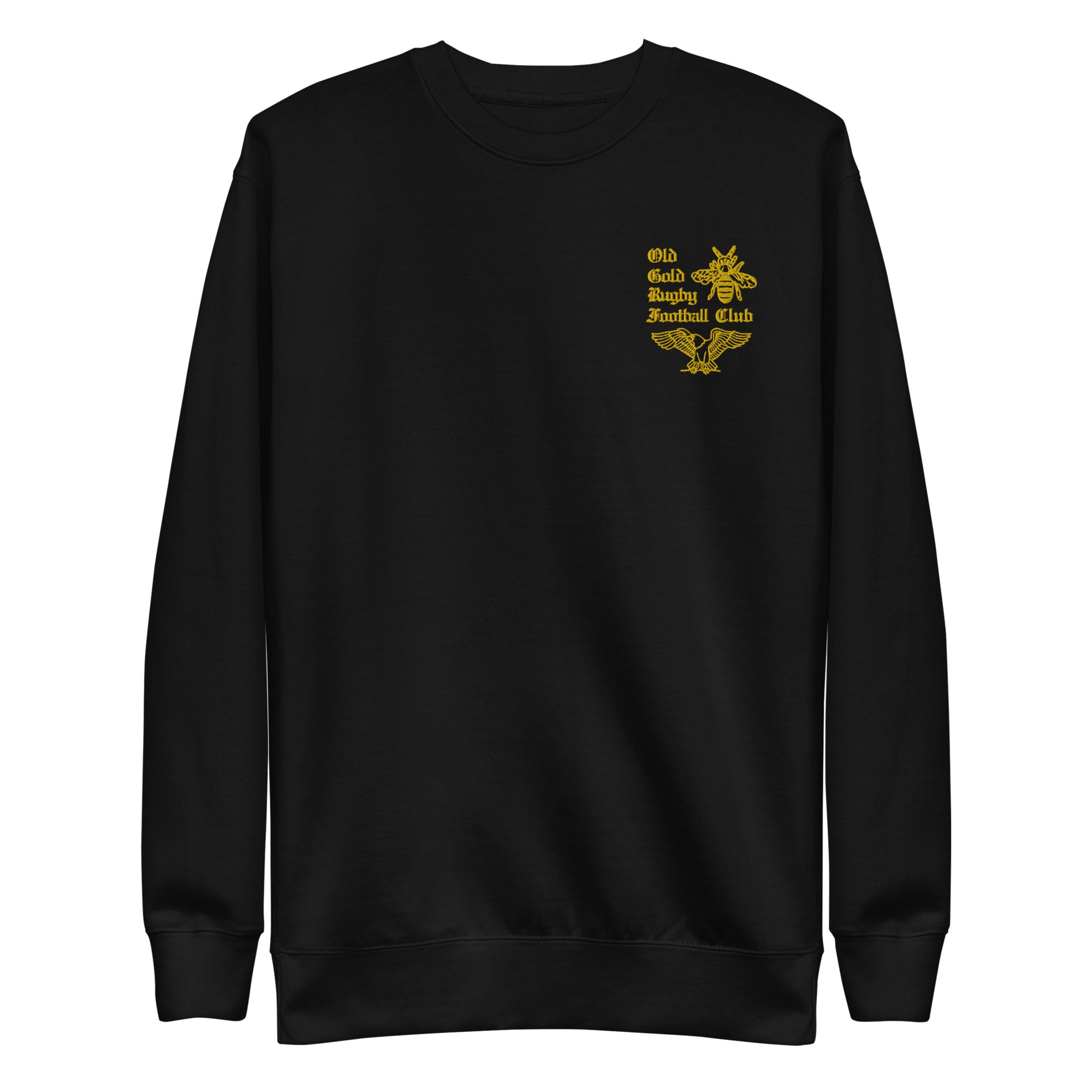 Rugby Imports Old Gold RFC Embroidered Crewneck Sweatshirt