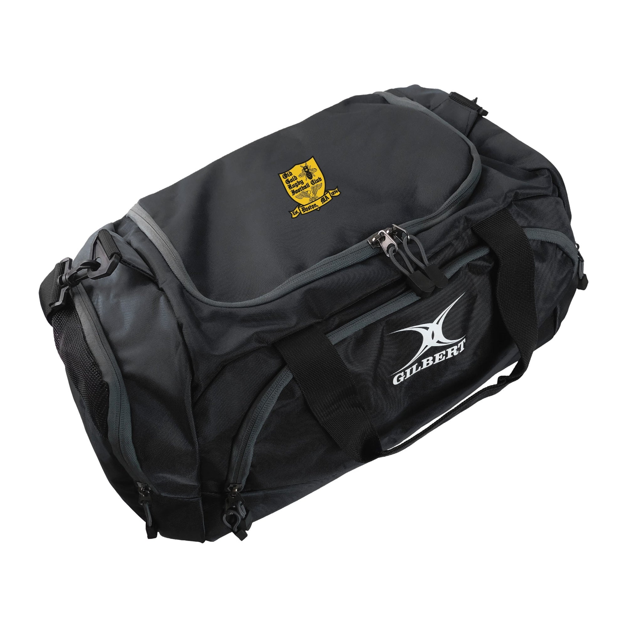Rugby Imports Old Gold RFC Gilbert Player Holdall V3